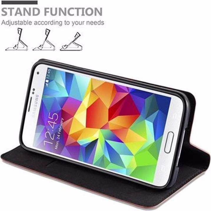 Productafbeelding Cadorabo Boek Onzichtbare Magneethoes (Samsung Galaxy S5, Samsung Galaxy S5 Neo)