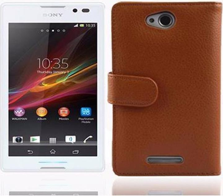 Produktbild Cadorabo Book mit Struktur Cover (Sony Xperia C)
