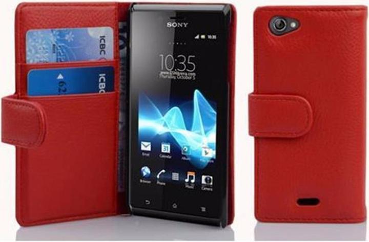 Produktbild Cadorabo Book mit Struktur Cover (Sony Xperia J)