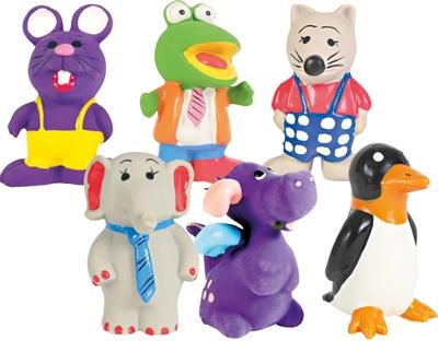 Produktbild Trixie Latex kleine Figuren 6-9cm Quietschen