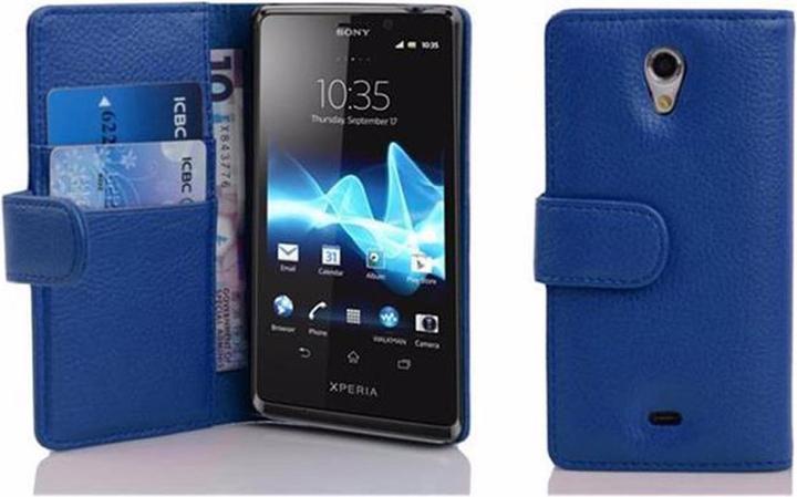 Actual product image Cadorabo Book with structure cover (Sony Xperia T)