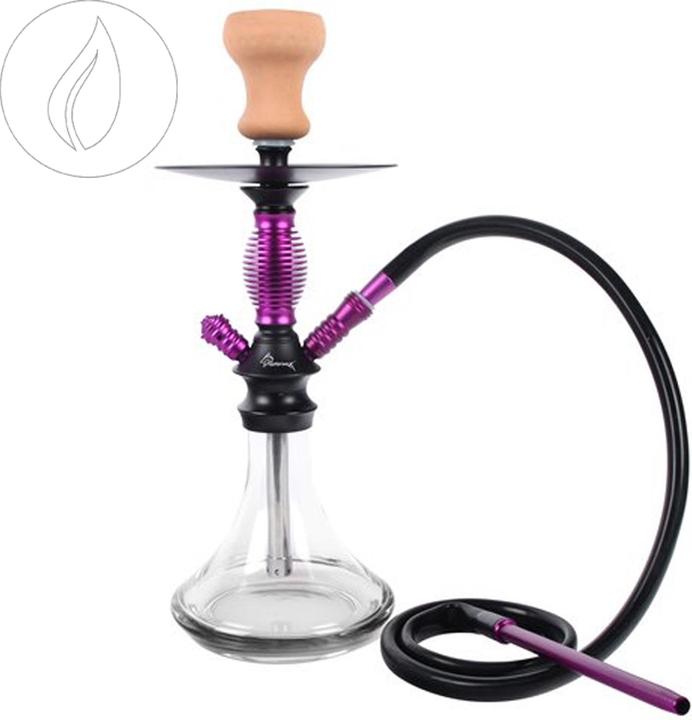 Moosmayr Shisha Achilles Lila 42cm 1 raccord (42 cm)