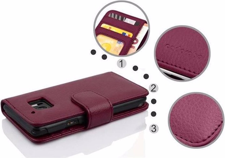 Actual product image Cadorabo Book with 3 card slots cover (HTC One 10)