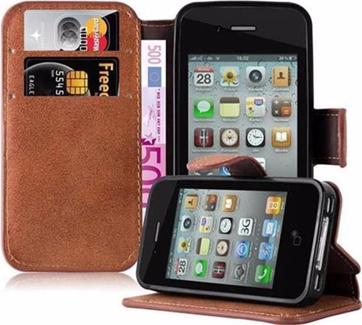 Produktbild Cadorabo Book Retro Matt Wallet Cover (Apple iPhone 4)