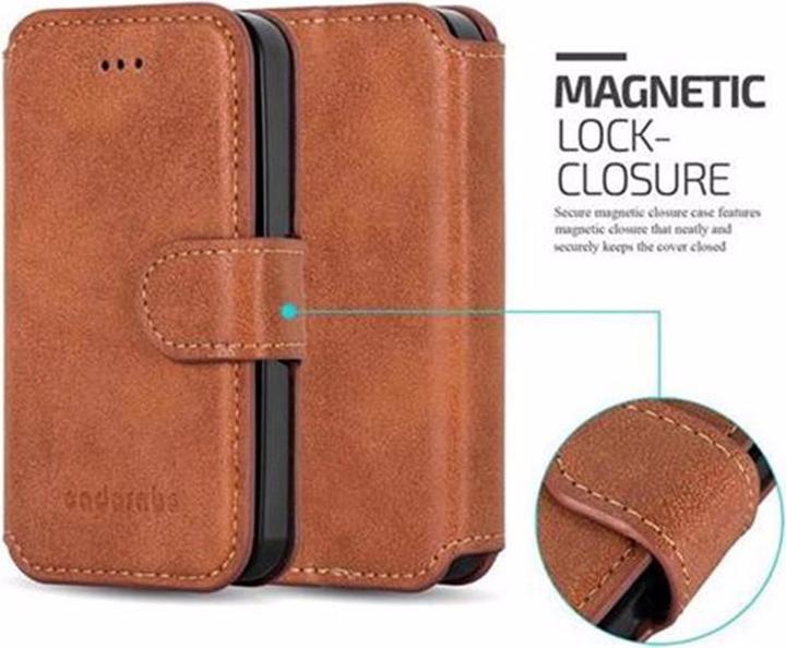 Produktbild Cadorabo Book Retro Matt Wallet Cover (Apple iPhone 4)