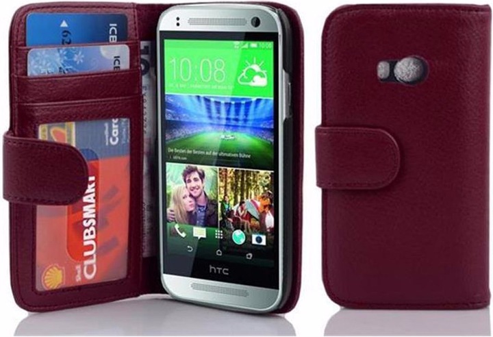 Actual product image Cadorabo Book with 3 card slots cover (HTC One Mini 2)