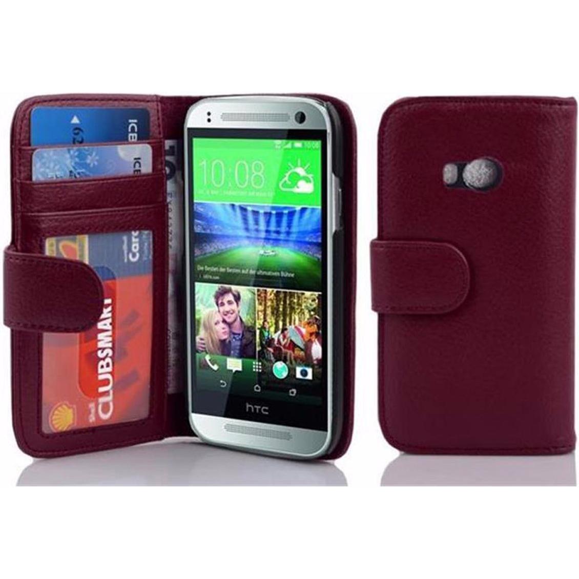 Thumbnail - Cadorabo Book mit 3 Kartenfächer Cover (HTC One Mini 2), Smartphone Hülle, Violett