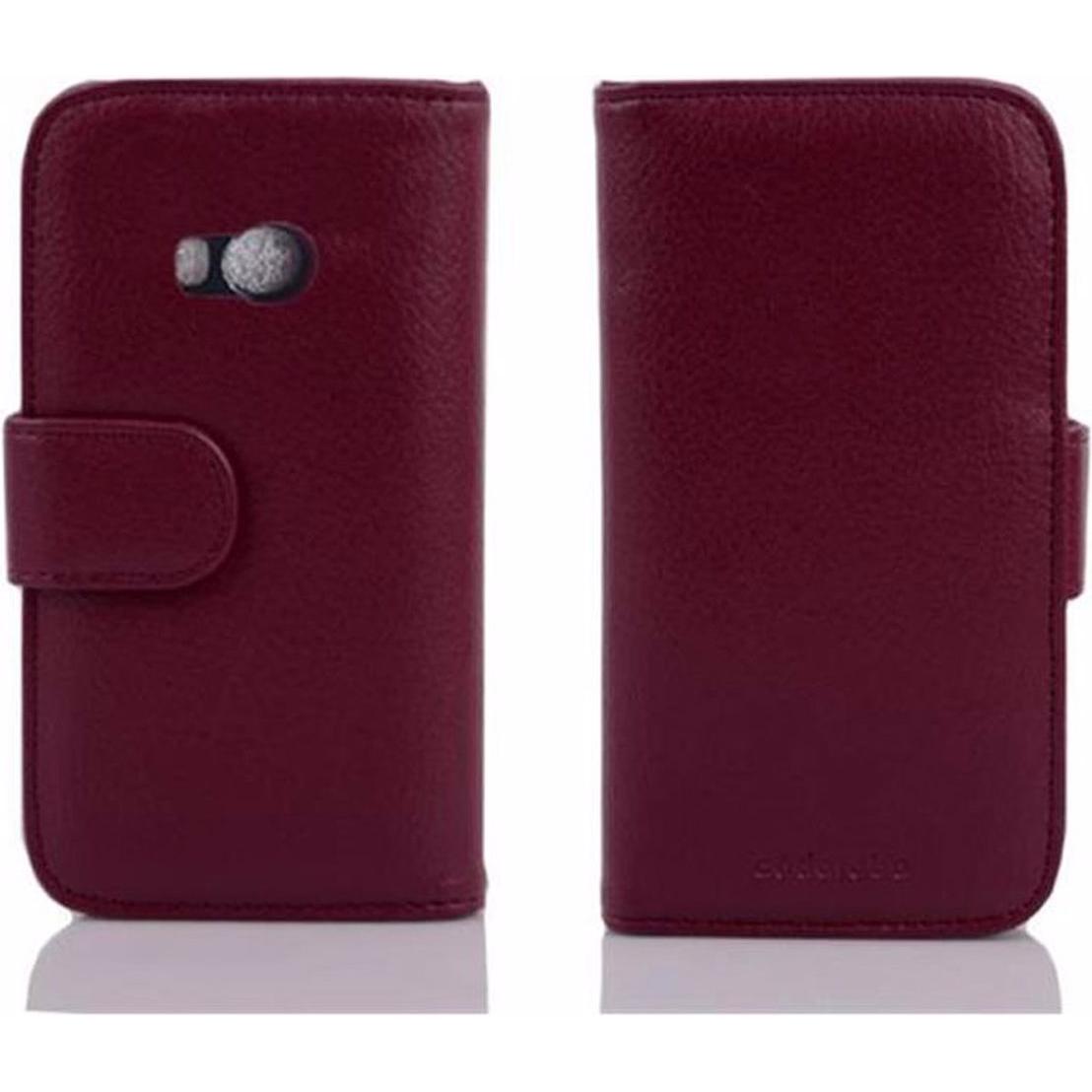 Cadorabo Book mit 3 Kartenfächer Cover (HTC One Mini 2), Smartphone Hülle, Violett