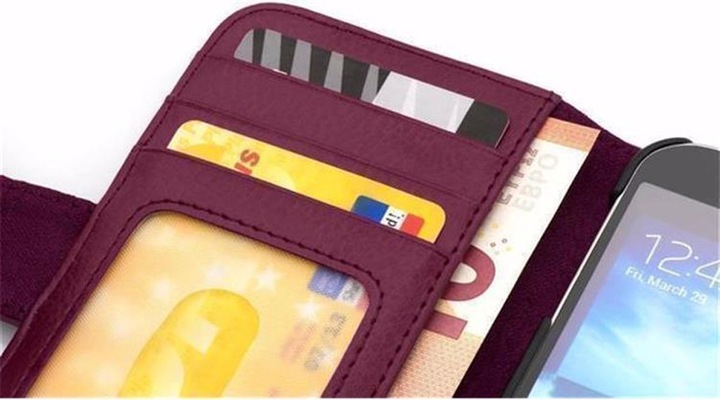 Actual product image Cadorabo Book with 3 card slots cover (Samsung Galaxy Note 4)