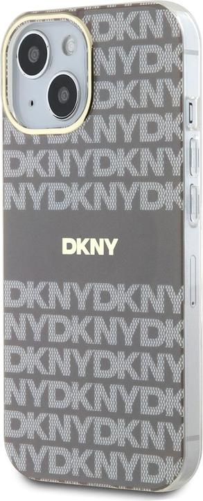 Produktbild DKNY PC/TPU Repeat Pattern Tonal Stripe Magsafe Case for iPhone 14 Beige (Apple iPhone 14)