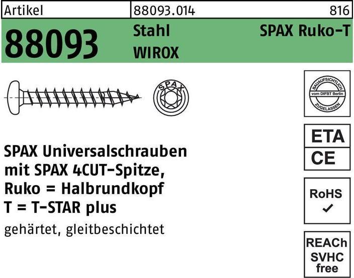 Image du produit Spax Vis pour panneaux agglomérés (200 Vis par pièce)