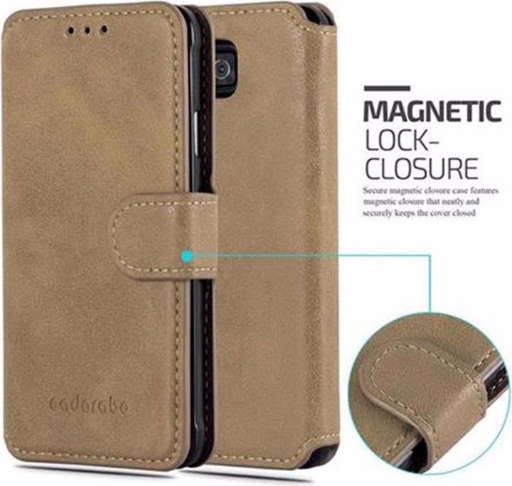 Actual product image Cadorabo Book Retro Matt Wallet Cover (Samsung Galaxy Alpha)