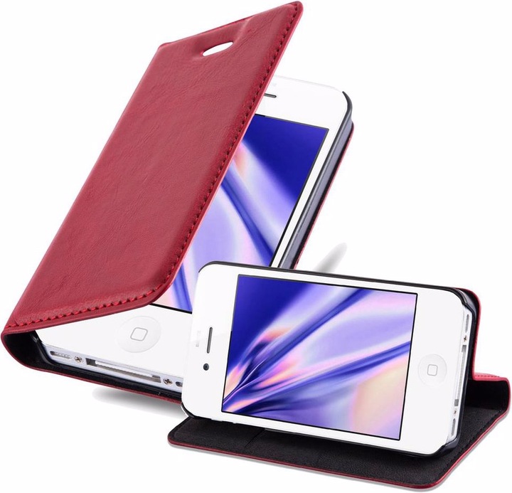 Actual product image Cadorabo Book Invisible Magnet Cover (Apple iPhone 4)