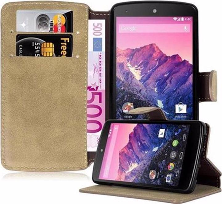 Immagine prodotto Cadorabo Copertina del portafoglio retrò opaco del libro (LG Nexus 5)