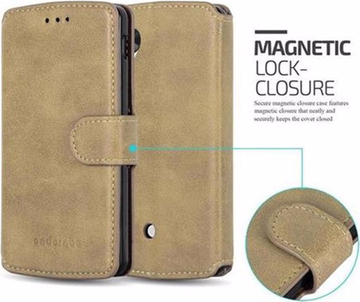 Immagine prodotto Cadorabo Copertina del portafoglio retrò opaco del libro (LG Nexus 5)