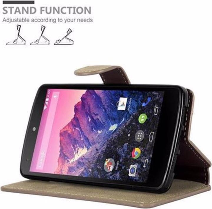 Immagine prodotto Cadorabo Copertina del portafoglio retrò opaco del libro (LG Nexus 5)