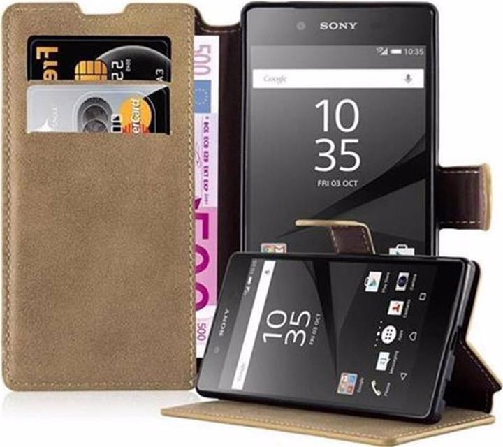 Actual product image Cadorabo Book Retro Matt Wallet Cover (Sony Xperia Z5)