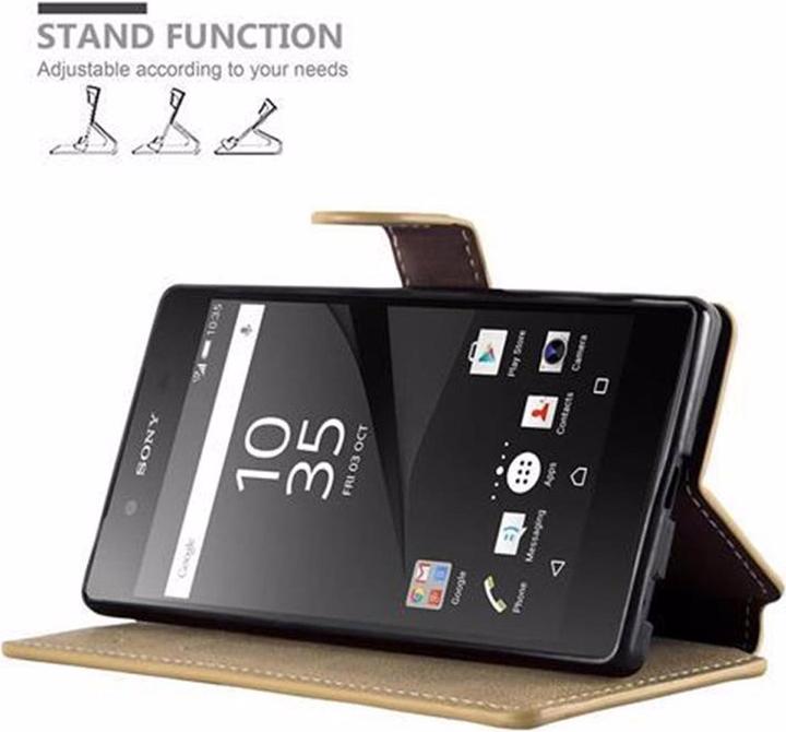 Actual product image Cadorabo Book Retro Matt Wallet Cover (Sony Xperia Z5)