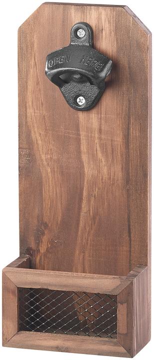 Produktbild Cucina di Modena 2er-Set Wand-Flaschenöffner mit Kronkorken-Auffangbehälter (Korkenzieher)