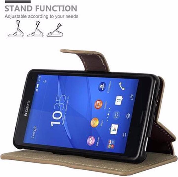 Produktbild Cadorabo Book Retro Matt Wallet Cover (Sony Xperia Z3 Compact)