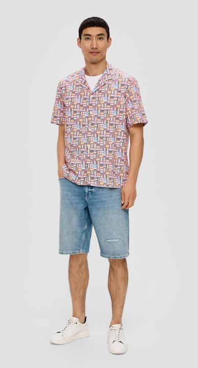 Actual product image S.Oliver Hemd Unisex Kurzarmhemd mit EM-Print (L)