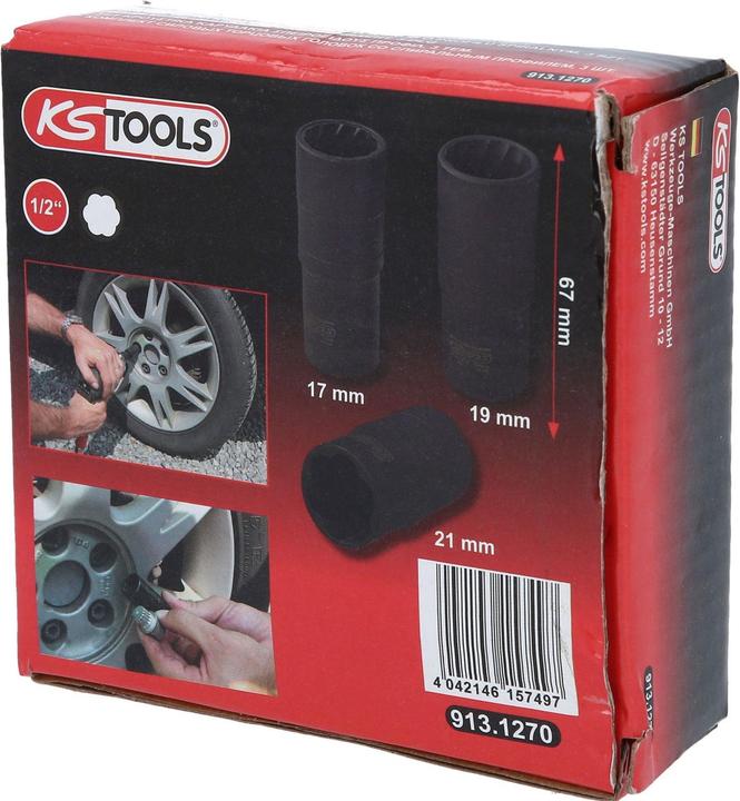 Produktbild KS Tools 913.1270 (17 mm, 18 mm, 19 mm, 20 mm, 21 mm)