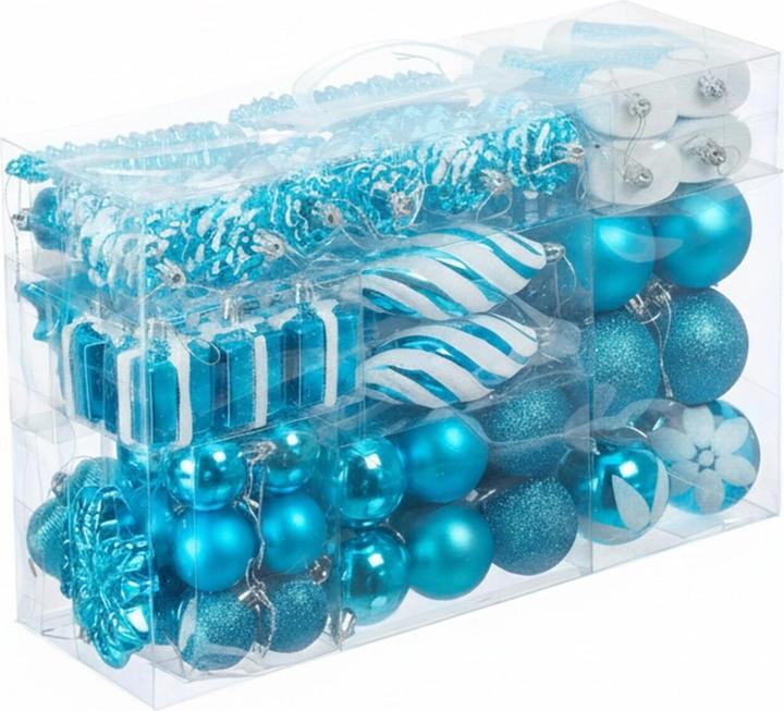 Produktbild Relaxdays 72-tlg. Weihnachtskugeln-Set (72x)