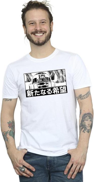 Immagine prodotto Star Wars R2D2 Japanese Maglietta Uomo (4XL)
