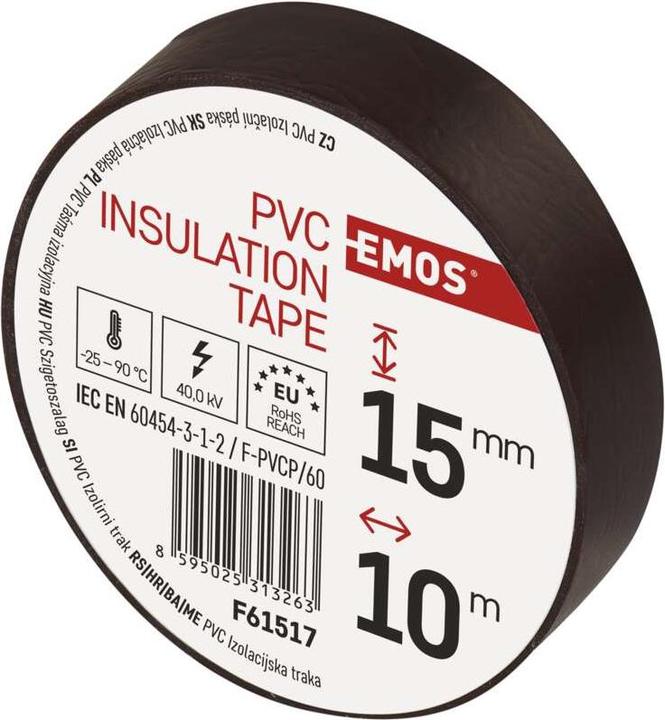 Image du produit Emos Ruban isolant PVC 15mm/10m Marron, 10 pcs. (15 mm)
