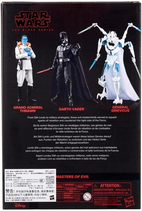Immagine prodotto Hasbro Star Wars Black Series Actionfiguren 3er-Pack Masters of Evil 15 cm