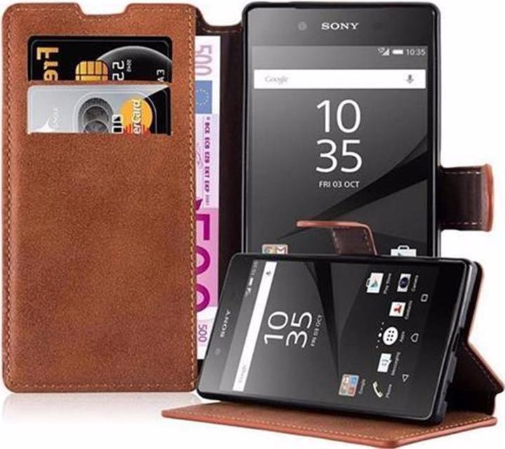 Actual product image Cadorabo Book Retro Matt Wallet Cover (Sony Xperia Z5)