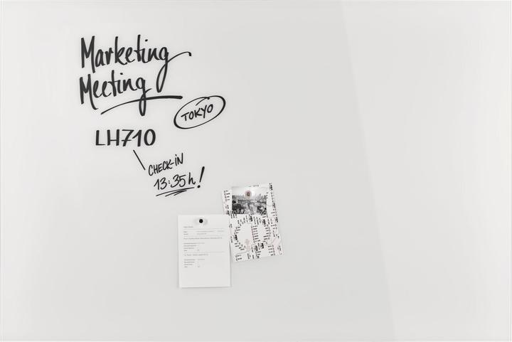 Actual product image Magnetoplan MAGNETOP. Design Glassboard 1500x1000mm 13408000 brilliant white (150 x 100 cm)