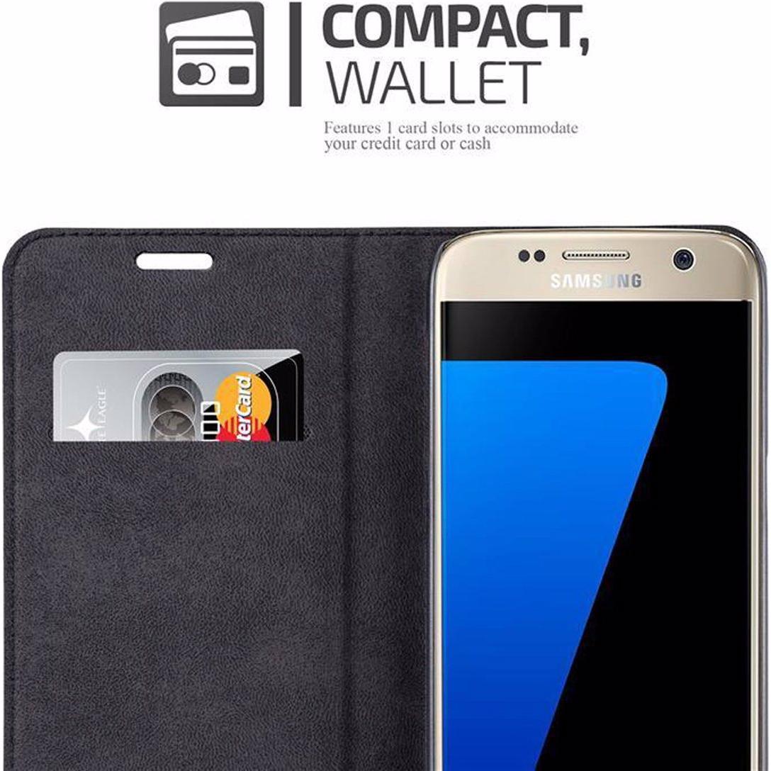 Thumbnail - Cadorabo Book Invisible Magnet Cover (Samsung Galaxy S7), Smartphone Hülle, Braun