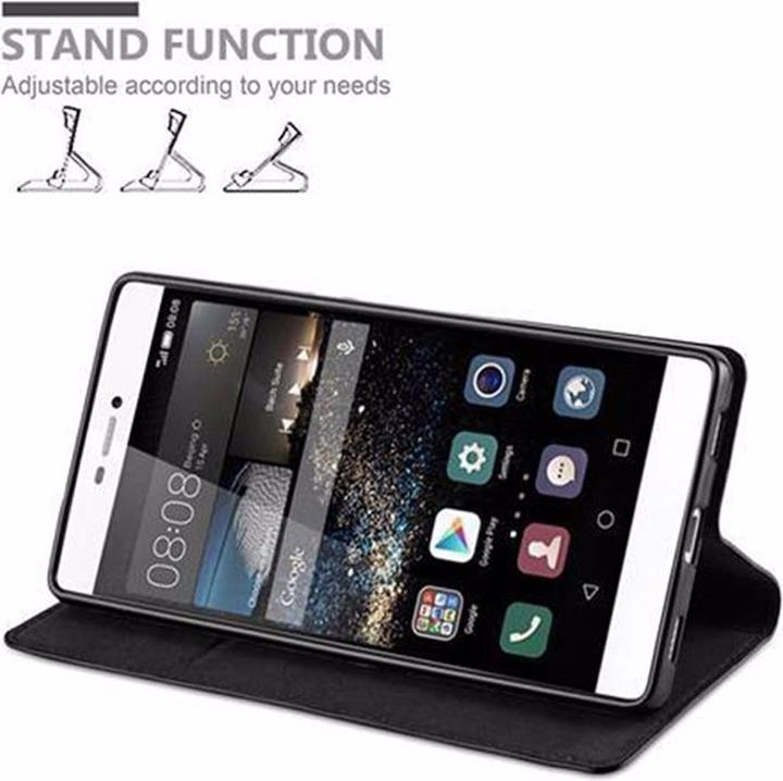 Productafbeelding Cadorabo Boek Onzichtbare Magneethoes (Huawei P8)