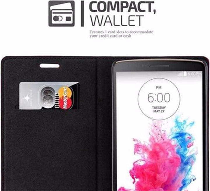 Productafbeelding Cadorabo Boek Onzichtbare Magneethoes (LG G3)