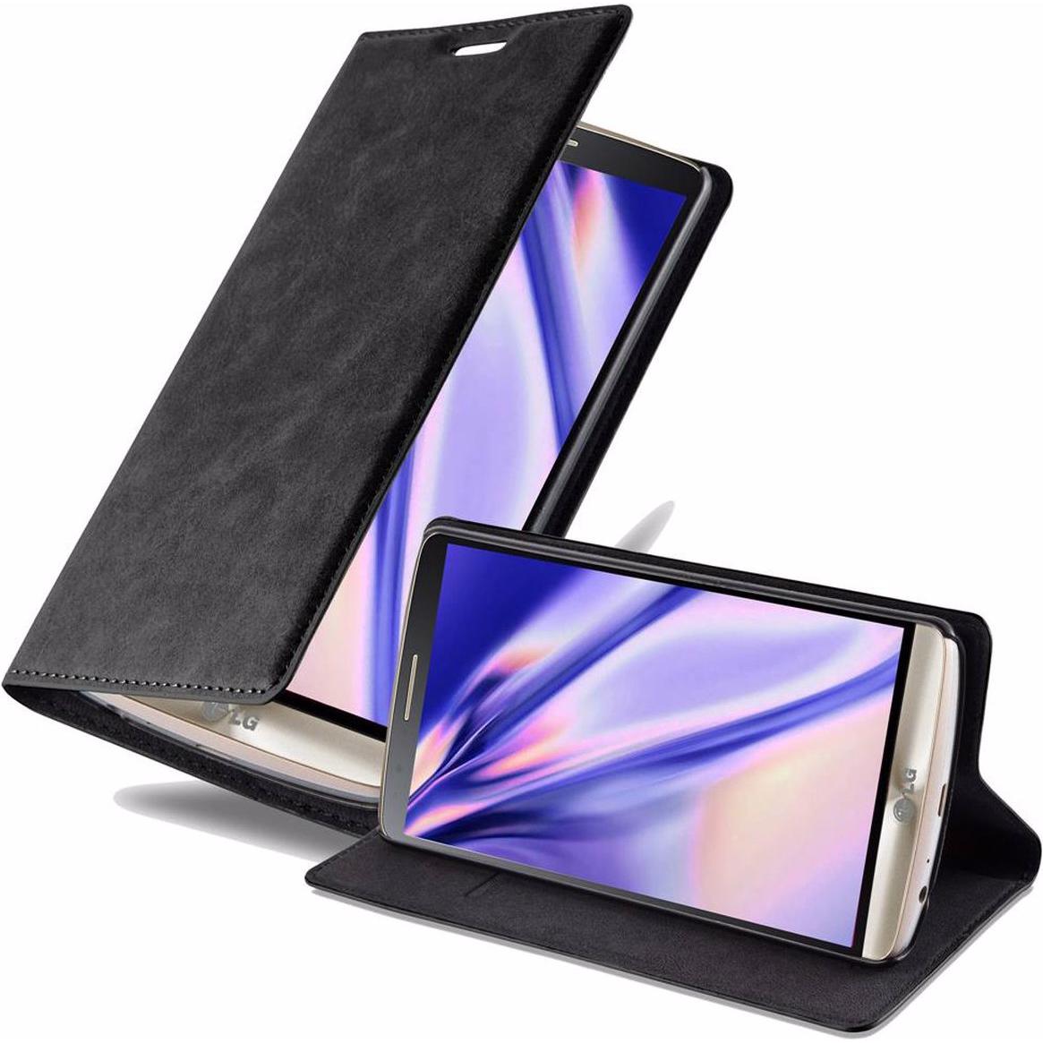 Thumbnail - Cadorabo Book Invisible Magnet Cover (LG G3), Smartphone Hülle, Schwarz