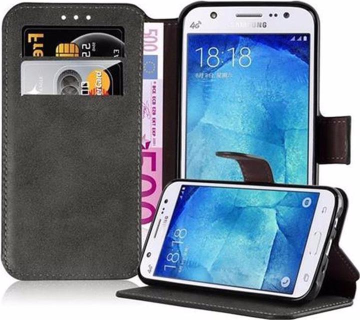 Actual product image Cadorabo Book Retro Matt Wallet Cover (Samsung Galaxy J5 (2015))