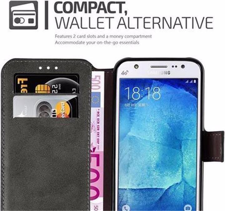 Actual product image Cadorabo Book Retro Matt Wallet Cover (Samsung Galaxy J5 (2015))