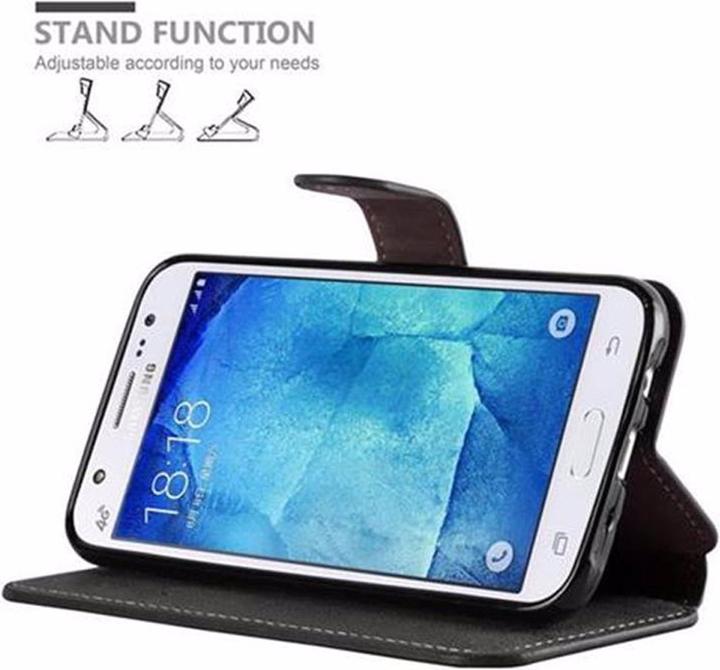 Actual product image Cadorabo Book Retro Matt Wallet Cover (Samsung Galaxy J5 (2015))