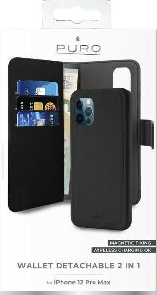 Immagine prodotto Bigben PUROFOLIOMAGNIP1267B Custodia protettiva per cellulare (6,68 pollici) Wallet Case (Apple iPhone 12 Pro Max)