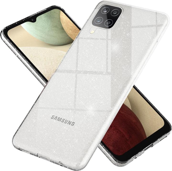 Nalia Klare Glitzer Silikon Hülle (Samsung Galaxy A12)