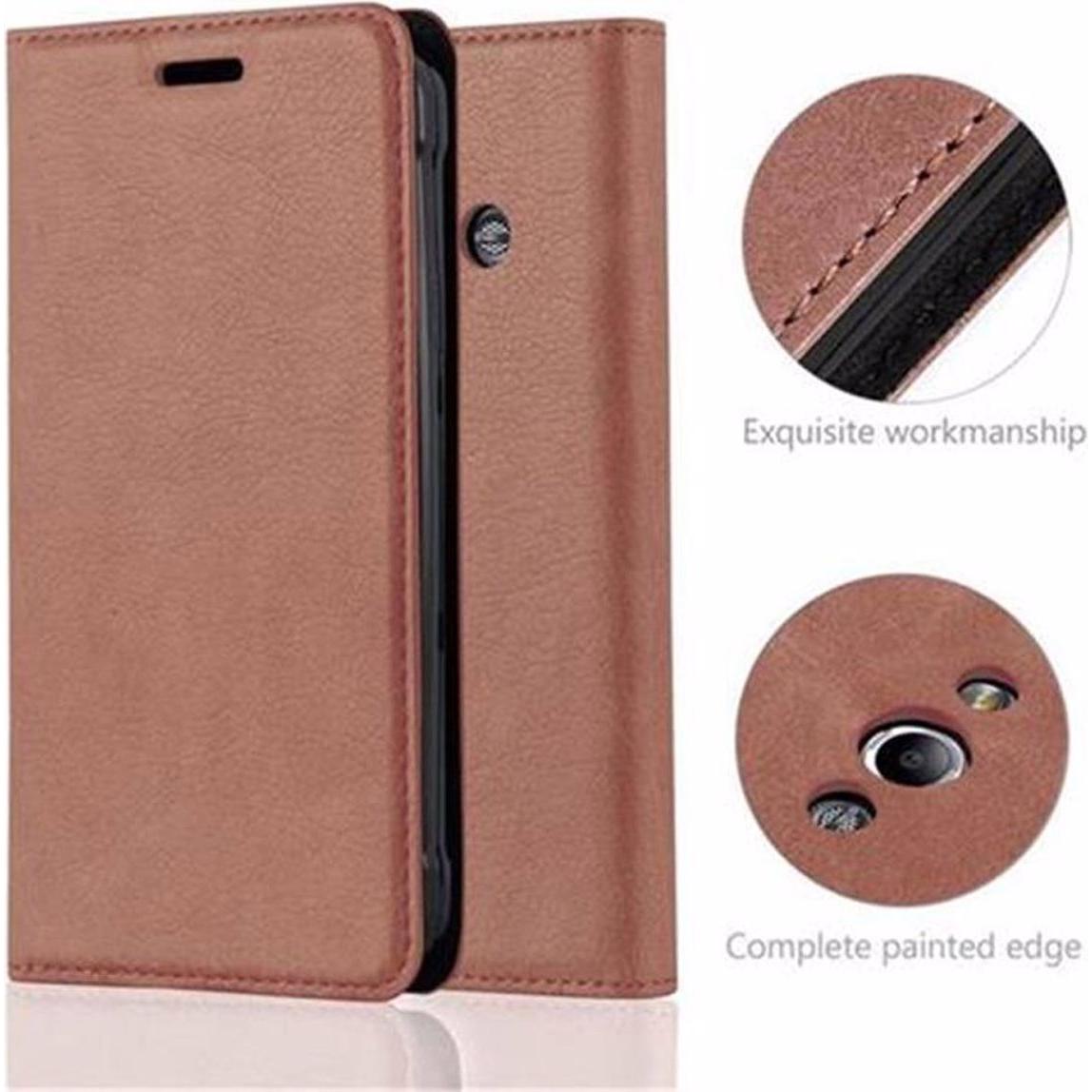 Thumbnail - Cadorabo Book Invisible Magnet Cover (Samsung Galaxy Xcover 3), Smartphone Hülle, Braun