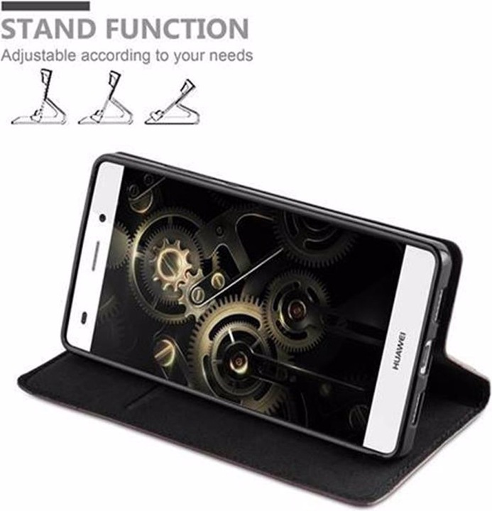 Actual product image Cadorabo Book Invisible Magnet Cover (Huawei P8 Lite)