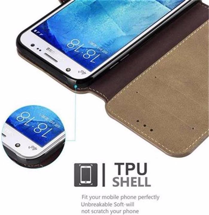 Immagine prodotto Cadorabo Copertina del portafoglio retrò opaco del libro (Samsung Galaxy J5 (2015))