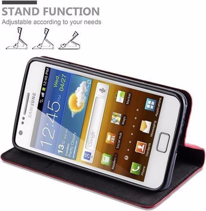 Actual product image Cadorabo Book Invisible Magnet Cover (Samsung Galaxy S2)