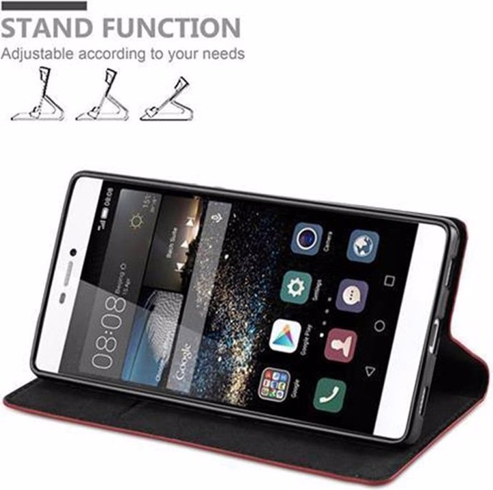 Actual product image Cadorabo Book Invisible Magnet Cover (Huawei P8)
