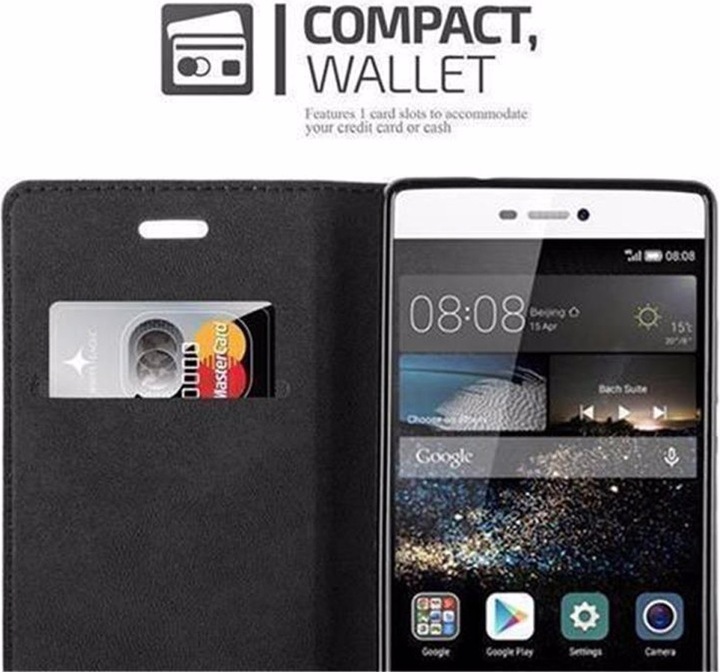 Actual product image Cadorabo Book Invisible Magnet Cover (Huawei P8)