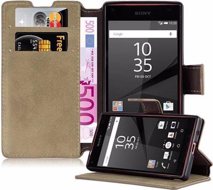 Actual product image Cadorabo Book Retro Matt Wallet Cover (Sony Xperia Z5 Compact)