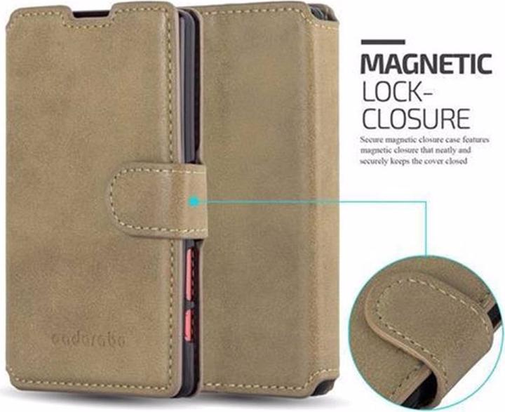 Actual product image Cadorabo Book Retro Matt Wallet Cover (Sony Xperia Z5 Compact)