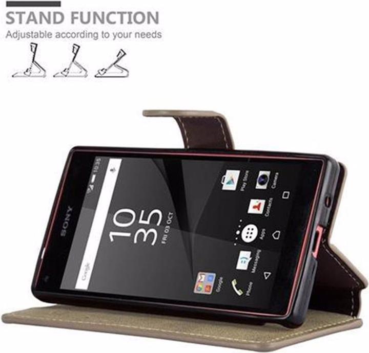 Actual product image Cadorabo Book Retro Matt Wallet Cover (Sony Xperia Z5 Compact)